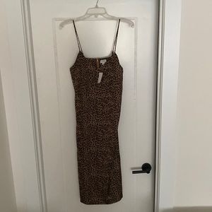 Cheetah slip dress - brand new size 2